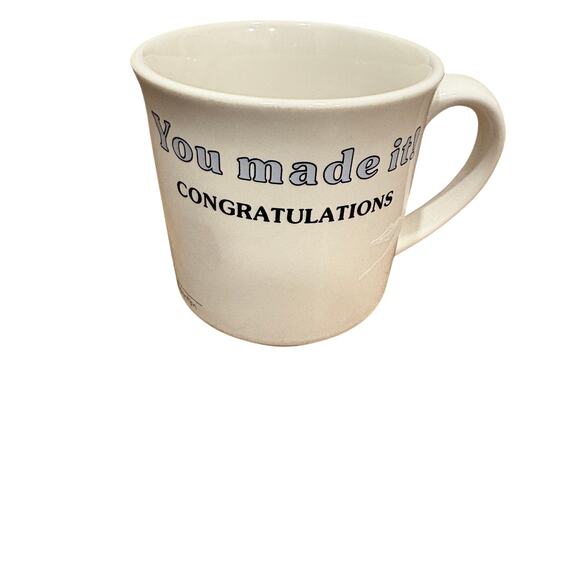 VINTAGE Sandra Boynton Congratulations Mug Dog Bone You Did It Graduation Gift - Picture 2 of 6